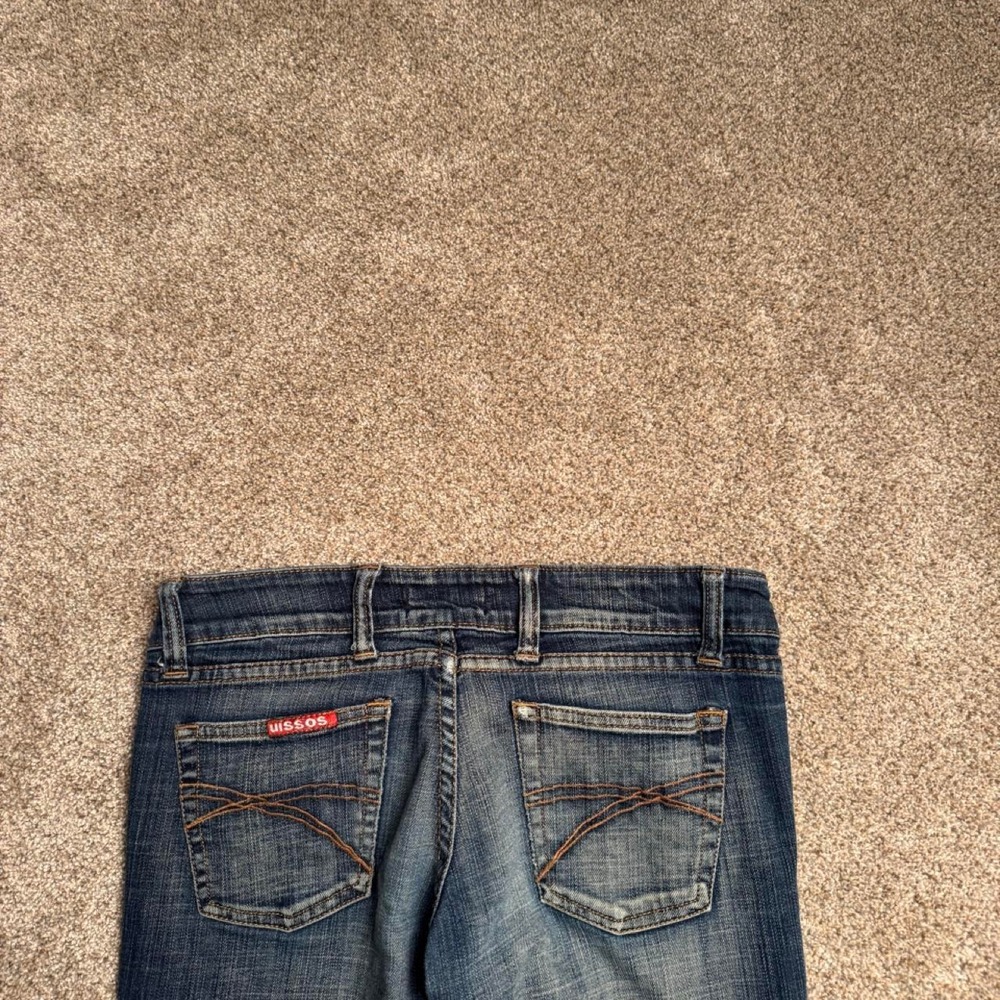 UISSOS CROSSHATCH LOW RISE BOOTCUT DENIM - Picture 2 of 5